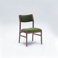 chaise de salle à manger sans accoudoirs, vert moquette