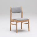 chaise de salle à manger sans accoudoirs gris brume
