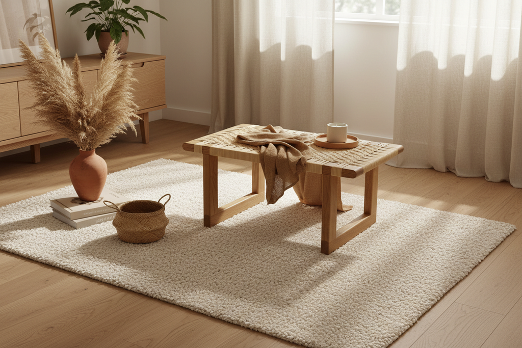 Oak Bench Rich Scandinavian Scene